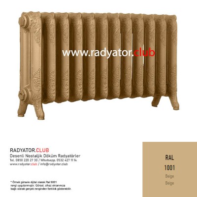 Decora 500-180 desenli Döküm Radyatör, Ral 1001 | Dilim 24