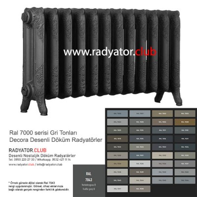 colored 500 180 cast iron radiator 24 section ral 7043 colored 500 180 cast iron radiator 24 section ral 7043