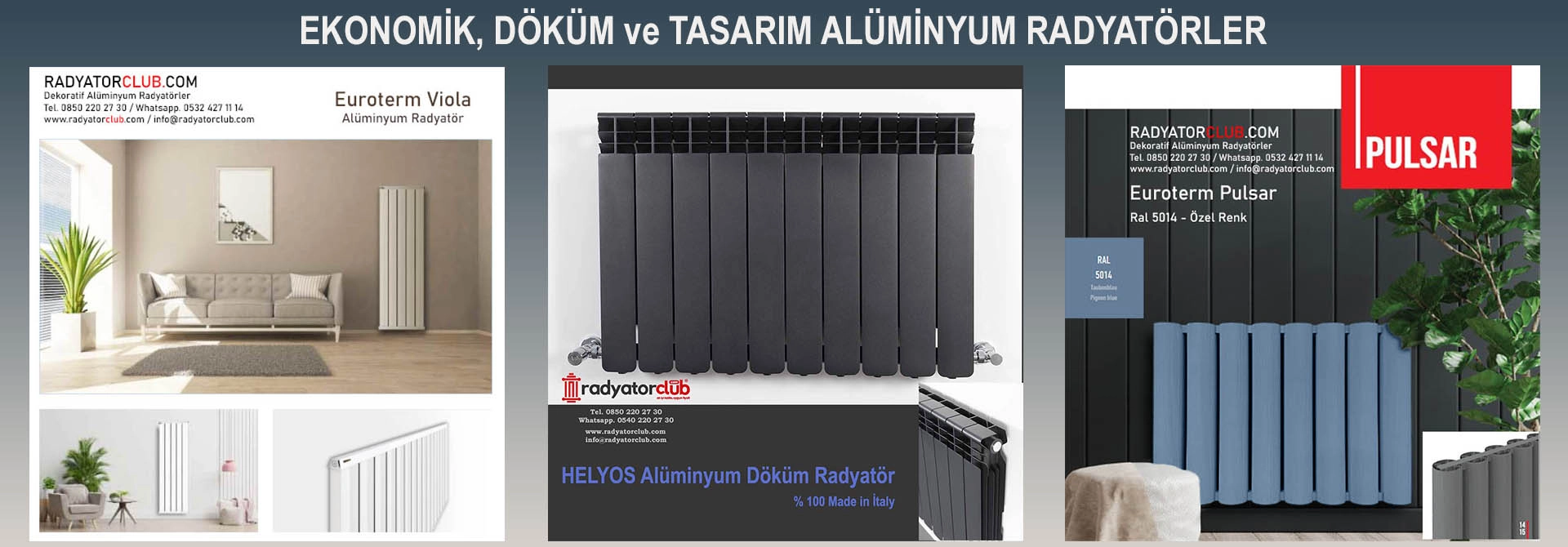 ekonomik, döküm alüminyum radyatörler