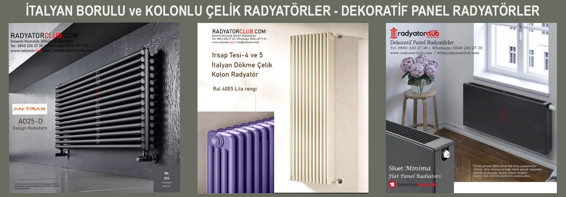 dekoratif çelik radyatörler