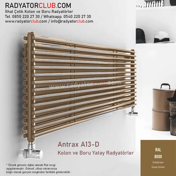 Antrax AO13d Yatay Celik Boru Radyator 8000 | Boy 80 | Kolon 6