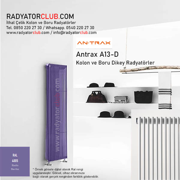 Antrax AV13d ince Celik Boru Radyator 4005 | Boy 60 | Kolon 6