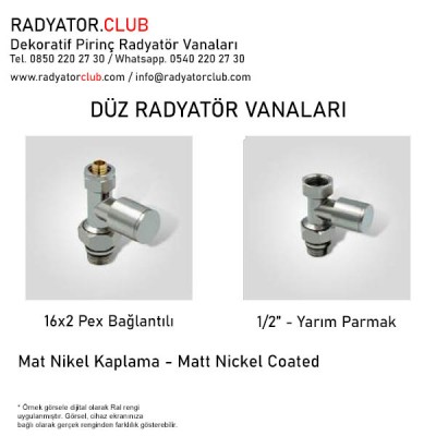 1/2 Parmak Nikel Kaplama Duz Radyator Vanasi 1/2 Parmak Nikel Kaplama Duz Radyator Vanasi