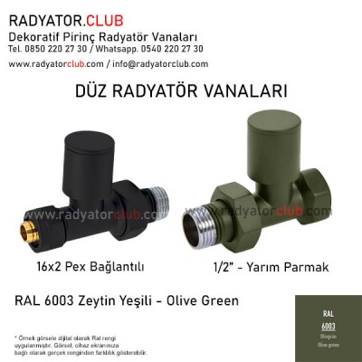 16x2 Pex Ral 6003 Zeytin Yesili Duz Radyator Vanasi 16x2 Pex Ral 6003 Zeytin Yesili Duz Radyator Vanasi