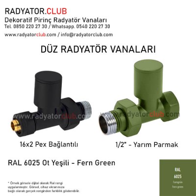 16x2 Pex Ral 6025 Straight Round Radiator Valves 16x2 Pex Ral 6025 Straight Round Radiator Valves