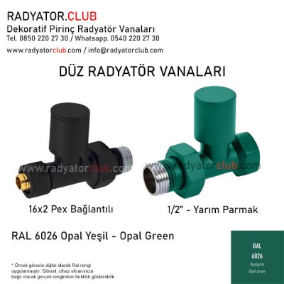16x2 Pex Ral 6026 Straight Round Radiator Valves 16x2 Pex Ral 6026 Straight Round Radiator Valves