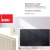 Euroterm Bambu ince Aluminyum Radyator Yukseklik 100 cm.  Renk: Ral 9001, Dilim 7