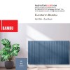 Euroterm Bambu duz Aluminyum Radyator Yukseklik 84 cm.  Renk: Ral 9010, Dilim 8