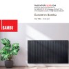 Euroterm Bambu Dekoratif Aluminyum Radyator Yukseklik 45 cm.  Renk: Ral 9001, Dilim 13