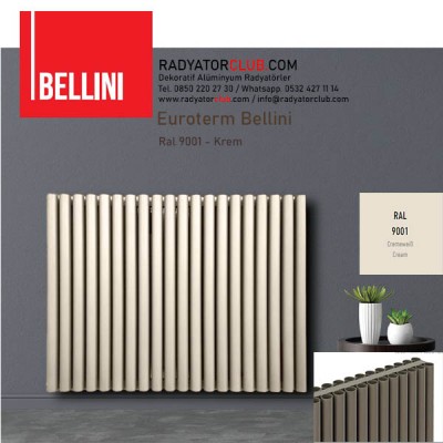 euroterm bellini ince aluminyum radyator h 100 cm ral 9001 dilim 5