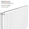 Euroterm Cigdem ince aluminyum radyator yukseklik 90 cm.  Ral 9010, dilim 5