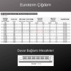 Euroterm Cigdem yatay aluminyum radyator yukseklik 52,5 cm.  Ral 9010, dilim 8