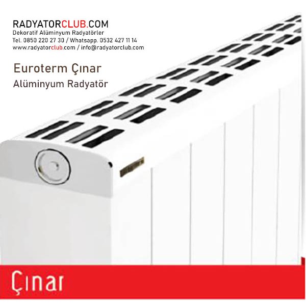 Euroterm cinar Kalın Aluminyum Radyator Yukseklik 90 cm.  Ral 9016, Dilim 2