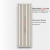 Euroterm Melisa alcak aluminyum radyator yukseklik 37,5 cm.  Ral 9010, dilim 11