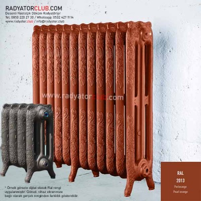 Floreal 750-225 desenli Döküm Radyatör, Ral 2013 |  1 Kolon Floreal 750-225 desenli Döküm Radyatör, Ral 2013 |  1 Kolon