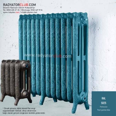 floreal-750-225 Desenli Döküm Radyatör, ral 5025 | kolon 6 floreal-750-225 Desenli Döküm Radyatör, ral 5025 | kolon 6