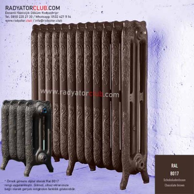 Retro 800-220 Döküm Radyatör Fiyatları Ral 8017, 4 Dilim Retro 800-220 Döküm Radyatör Fiyatları Ral 8017, 4 Dilim