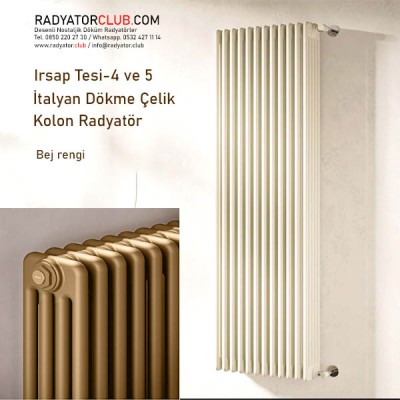 Tesi 4 Çelik Kolon Radyatör H.1000, beyaz, Kolon 12