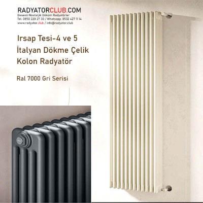 Tesi 4 Çelik Kolon Radyatör H.1000, beyaz, Kolon 13