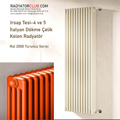 Tesi 4 Çelik Kolon Radyatör H.1000, beyaz, Kolon 10