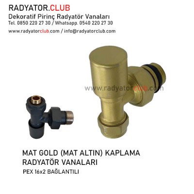 mat-gold Dekoratif 16x2 Pex Pirinç Köşe Radyatör Vanası Krom Kaplama mat-gold Dekoratif 16x2 Pex Pirinç Köşe Radyatör Vanası Krom Kaplama