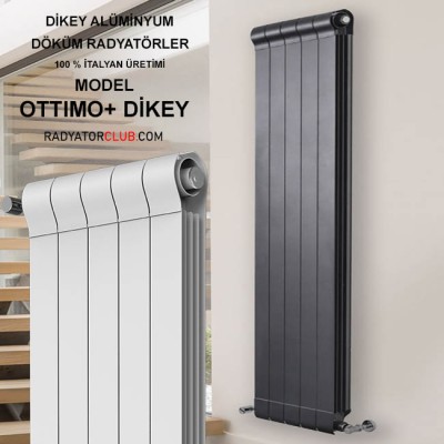 Ottimo+ 800 Dikey Alüminyum Döküm Radyatör Beyaz 660x1880 Ottimo+ 800 Dikey Alüminyum Döküm Radyatör Beyaz 660x1880