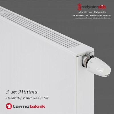 Slim Horizontal Flat Panel Radiator Ral 9016 white Type 10 H 900 length 1200