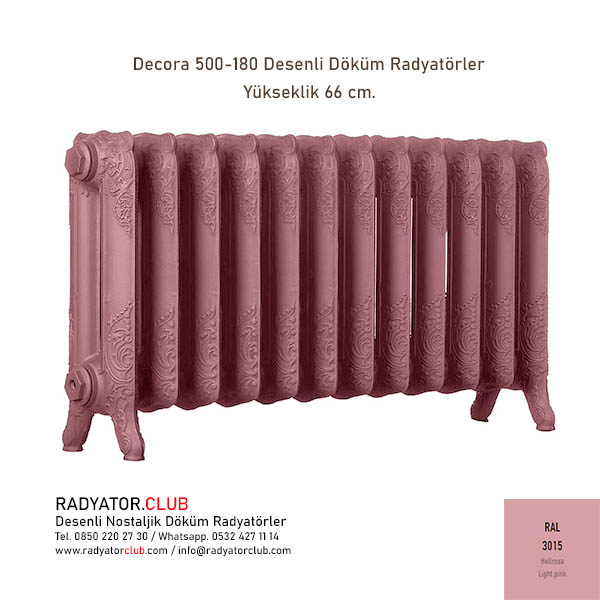 Decora 500-180 Desenli Döküm Radyatör