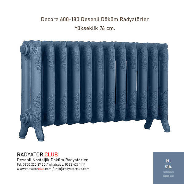 Decora 600-180 Desenli Döküm Radyatör